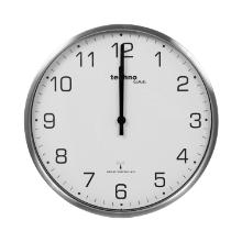 Wall clock stainless steel frame 33x4.8cm silver product photo