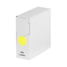 Sticker round fluor yellow 25 mm product photo