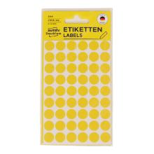 Sticker marking dots 12 mm yellow product photo