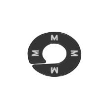 Rail divider round black M product photo
