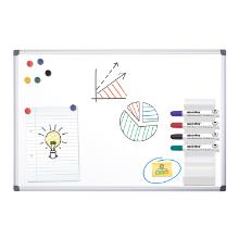 Whiteboard magnetic coated steel 90x60cm product photo