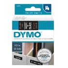 Dymo Label Tape D1 wit op zwart 12mm x 7m product photo