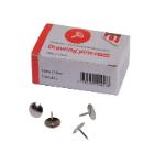Drawing pins silver pk100 product photo