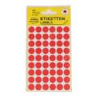 Sticker marking dots 12 mm red product photo