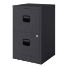 Filing Cabinet 2 drawer black product photo