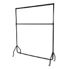 Heavy Duty 2 Tier Garment Rail Black product photo